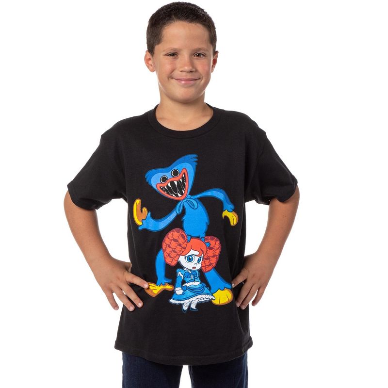 Poppy Playtime Boys' Poppy and Wuggy Character Graphic T-Shirt, 2 of 5