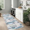 Washable Geometric Patchwork Rug, Non-Slip, Low Pile, Modern Farmhouse Carpet for Bedroom or Dining Room - 2 of 4