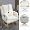 Rocking Chair Nursery, Upholstered Accent Rocker Glider Chair for Nursery, Rocker Chair with Armchair for Living Room, Bedroom and Playroom - 4 of 4