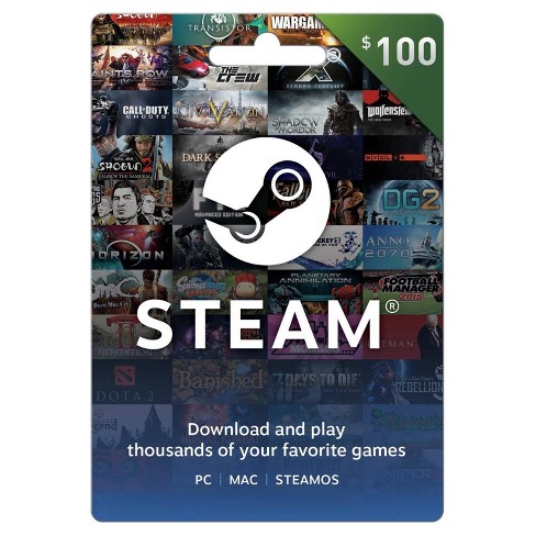 Steam Gift Card 100 Target - 100$ roblox gift card