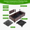 31.5"x31.5"x19.6" Raised Garden Bed with Drainage Outlet– Planter Box for Outdoor Vegetables, Herbs & Flowers - 3 of 4
