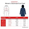 Rokka&Rolla Women's Heavy Long Winter Coat with Fleece Hood Parka Jacket - 2 of 4