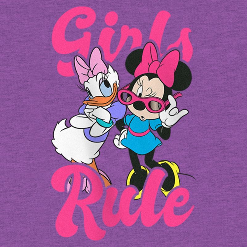 Girl's Mickey & Friends Daisy and Minnie Girls Rule T-Shirt, 2 of 5