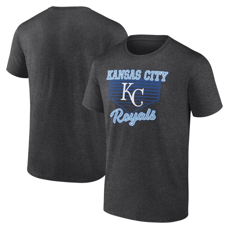 MLB Kansas City Royals Men's Gray Core T-Shirt, 1 of 4
