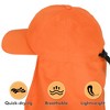 Tirrinia Mens Sun Hat with Neck Flap Cover, Foldable Hat for Outdoor Fishing Hiking, One Hat Double Use - 4 of 4