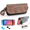DOMETOUR Switch Case for Switch 2017, 14-in-1 Portable Kit: Travel Case, Screen Protector, Cover, Game Card Case & Strap included. - 2 of 4