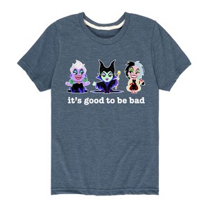 Boys' - Disney Villains - It's Good To Be Bad Short Sleeve Graphic T-Shirt - 1 of 4