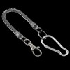 Unique Bargains Retractable Metal Lobster Clasp Spiral Spring Coil Keychain for Keys Wallet 1 Pc - 3 of 4