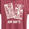 Women's - Instant Message - Aw Sh Tarot Short Sleeve Graphic T-Shirt - 2 of 4