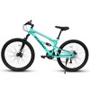 Okak 26IN Mountain Bike with Front and Rear Shock Absorber, 21-Speed Adult Bike with Steel Frame, Mens Bike for Teens and Adults, Blue - 2 of 4