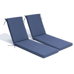 Pellebant 80 Inch Patio Chaise Lounge Cushion 2PCS Non-Slip Replacement Cushion for Chaise Lounge Poolside Deck Garden Indoor Outdoor - 1 of 4