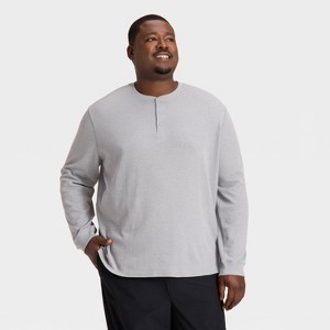 Men's Waffle Henley Shirt - All In Motion™ - 1 of 3
