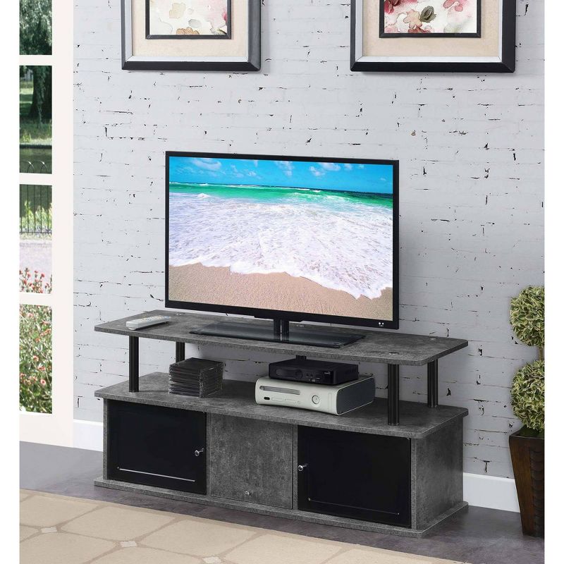 Designs2Go TV Stand for TVs up to 50" with 3 Storage Cabinets and Shelf - Breighton Home, 2 of 6