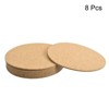 Unique Bargains Thickened Cork Self-Adhesive Round Coasters for Tableware - 3 of 4