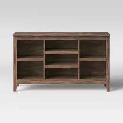 32" Carson Horizontal Bookcase with Adjustable Shelves Walnut Brown - Threshold™