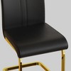 Lyngins Dining Chairs Set of 2/4,PU Faux Leather High Back Upholstered Side Chair with Gold Metal Legs for Living Room,Meeting Room,Bedroom - 4 of 4