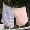 Bacati - Emma Aztec Print Coral/Mint/Navy Triangles Muslin Swaddling Blankets set of 4 - 4 of 4