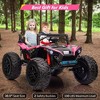 24V 2Seats Ride on UTV with Remote Control, 17" Extra Large EVA Wheels & 20.5“ Wide Seat 4WD Electric Vehicle - 4 of 4