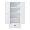 Ridstar 69 in. H Tall Bathroom Storage Cabinet with Two Doors, One Drawer & Adjustable Shelf-White - 4 of 4
