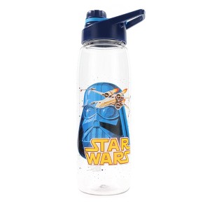 Silver Buffalo Star Wars Darth Vader Water Bottle With Screw-Top Lid | Holds 28 Ounces - 1 of 4