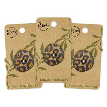 Dritz 30mm Recycled Cotton Round Stitch 3 Buttons : Target