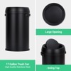 17 Gallon Trash Can, Stainless Steel Kitchen Waste Bin, 65L High-Capacity Hands Free Garbage Can Heavy Duty Brushed - 3 of 4