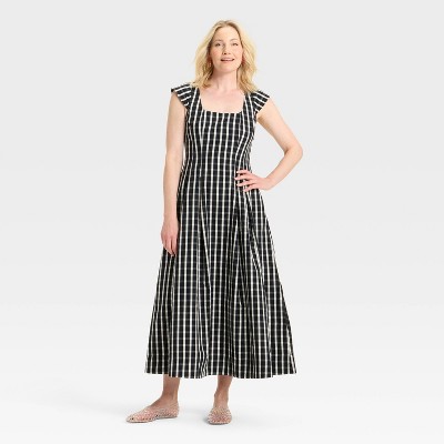 Women's Poplin Midi Dress - A New Day™