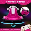 Electric Ride on Bumper Car for Toddlers, Ride on Car with RC LED Lights & 360 Degree Spin, for 3+ Kids - 2 of 4