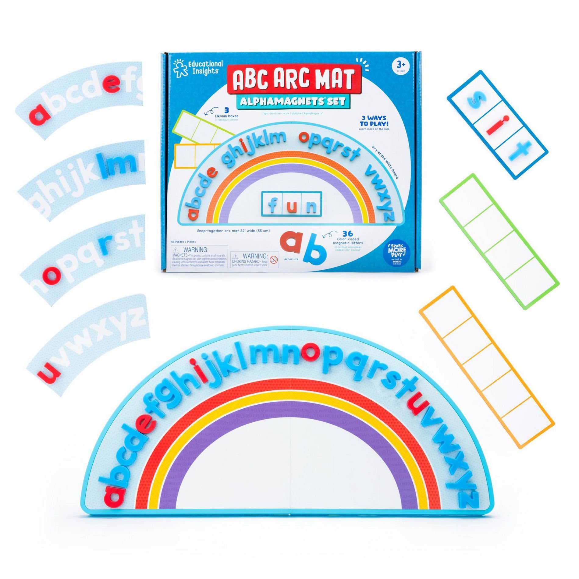 Educational Insights Abc Arc Mat Alphamagnets Set, Teacher Supplies