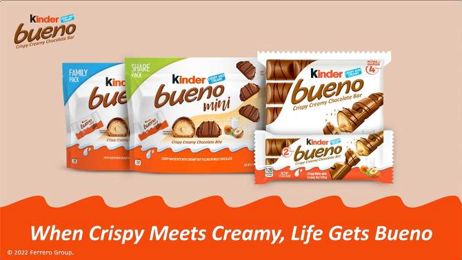Kinder Bueno Minis Candy Share Pack - 5.7oz, 2 of 9, play video