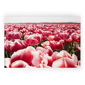 Henrike Schenk - Travel Photography Tulip Field In Holland Floral Welcome Mat - Deny Designs - 1 of 3
