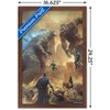 Trends International Justice League vs. Godzilla vs. Kong - Street Battle Framed Wall Poster Prints - 3 of 4
