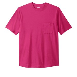 KingSize Men's Big & Tall Shrink-Less Lightweight Pocket Crewneck T-Shirt - 1 of 4