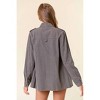 Women's Camo Mock Neck Utility Jacket With Hidden Snap - Doe and Rae - 2 of 4