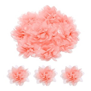 Unique Bargains Durable Versatile Chiffon  Artificial Flowers for Graduation Headbands 12 Pcs - 1 of 4