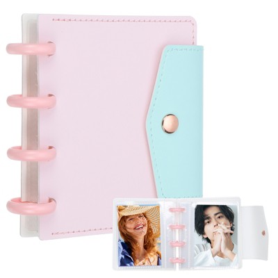 Unique Bargains Detachable Kpop Photocard Holder Book with Mushroom Button