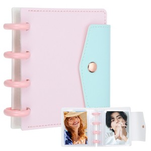 Unique Bargains Detachable Kpop Photocard Holder Book with Mushroom Button - 1 of 4