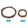 Unique Bargains Metal Door Window Decorations Hoop Round Rattan Wreaths 8 Pcs - 3 of 4