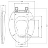 Toilet Seat, Quiet and Soft-Close, Safe PP Material, with Accessories, Easy to Install and Remove, Universal Design, Suitable for Standard Toilets - 2 of 4