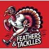 Thanksgiving Feathers & Tackles Turkey Football Player Adult Crew Neck Short Sleeve Tee - 2 of 2