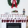 Joyfy 12 Pcs Mini Christmas Stocking, 5" Red Black Plaid Xmas Stockings for Christmas Tree Decoration Xmas Holiday Decor Party Favors - 2 of 4