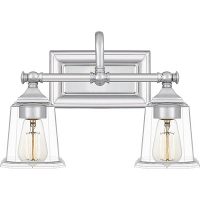 Quoizel Lighting Nicholas 2 - Light Vanity in  Polished Chrome
