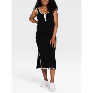 puff sleeve midi dress green Francine Toile Lullaby Puff Sleeve Midi Dress GREEN-BLUE-WHITE / S by Sugarlips