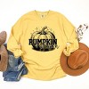 Simply Sage Market Pumpkin Season Sparkles Distressed Garment Dyed Long Sleeve - 3 of 4