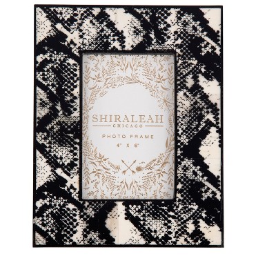 Paris Black Snake Print 4X6 Frame