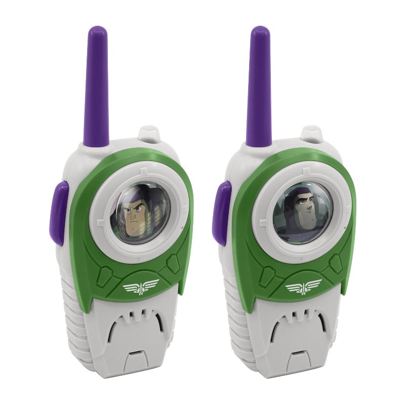 eKids Disney Pixar Lightyear Walkie Talkies for Kids, Indoor and Outdoor Toys for Fans of Buzz Lightyear Toys - Green (LY-212.EXV22M), 2 of 4