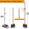 Upgrade Broom and Dustpan Set, Self-Cleaning with Dustpan Teeth, Stand Up Broom for In - 2 of 4