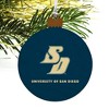 University of San Diego Primary Logo Wood Christmas Tree Holiday Ornament - 4 of 4