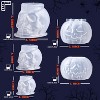 JDICTION 5-Pack 3D Halloween Candle Molds – Skull & Pumpkin Silicone Molds for Candle Making, Resin, Soap, Clay, Wax Casting, Home Decor - 2 of 4