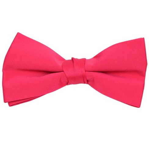 Hot Pink Basic Pre-Tied Bow Tie